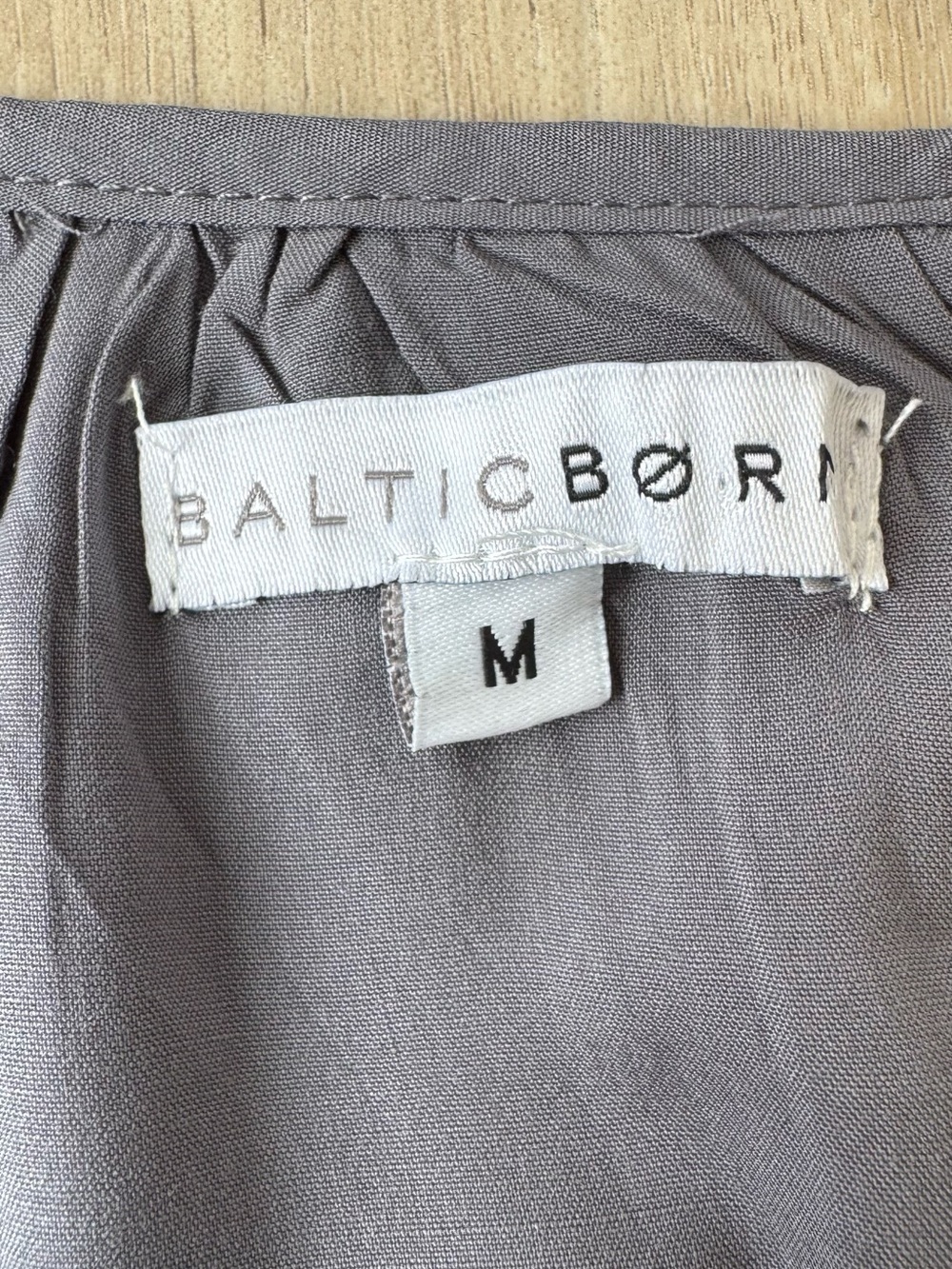 Baltic Born Amelia Boho Peasant Cottagecore Maxi Dress Gray Sz M - Picture 2 of 13
